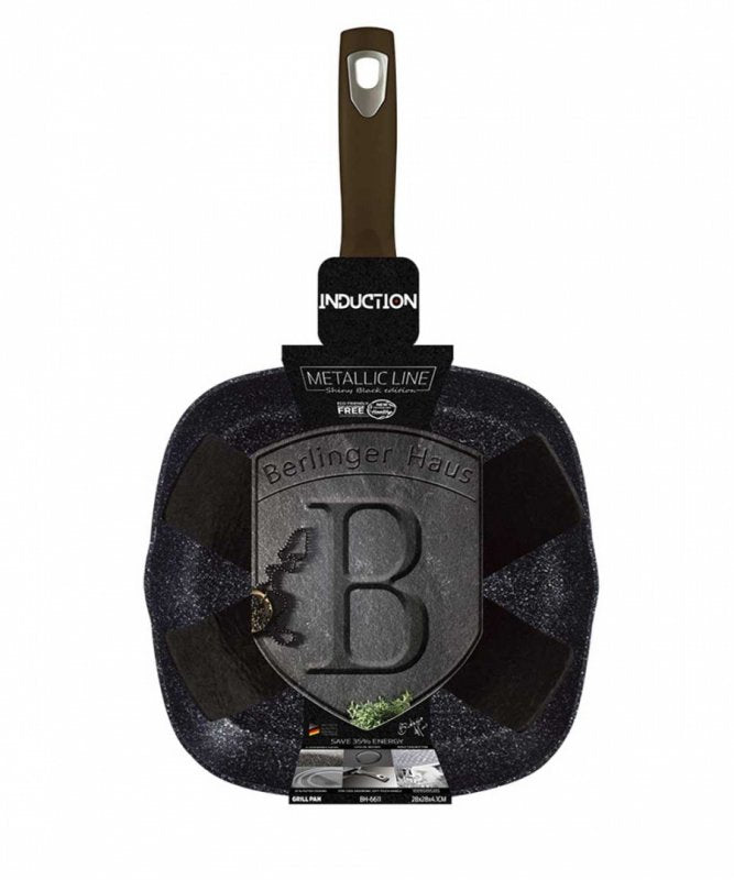 Berlinger haus BH-6611 Padella antiaderente nera lucida