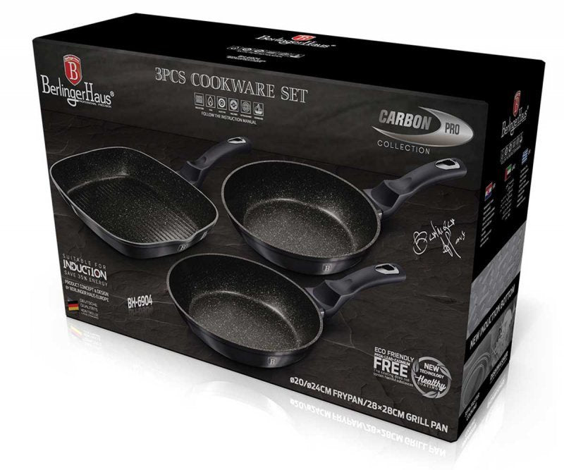 Berlinger haus BH-6904 Carbon Pro Granite Set di pentole antiaderenti