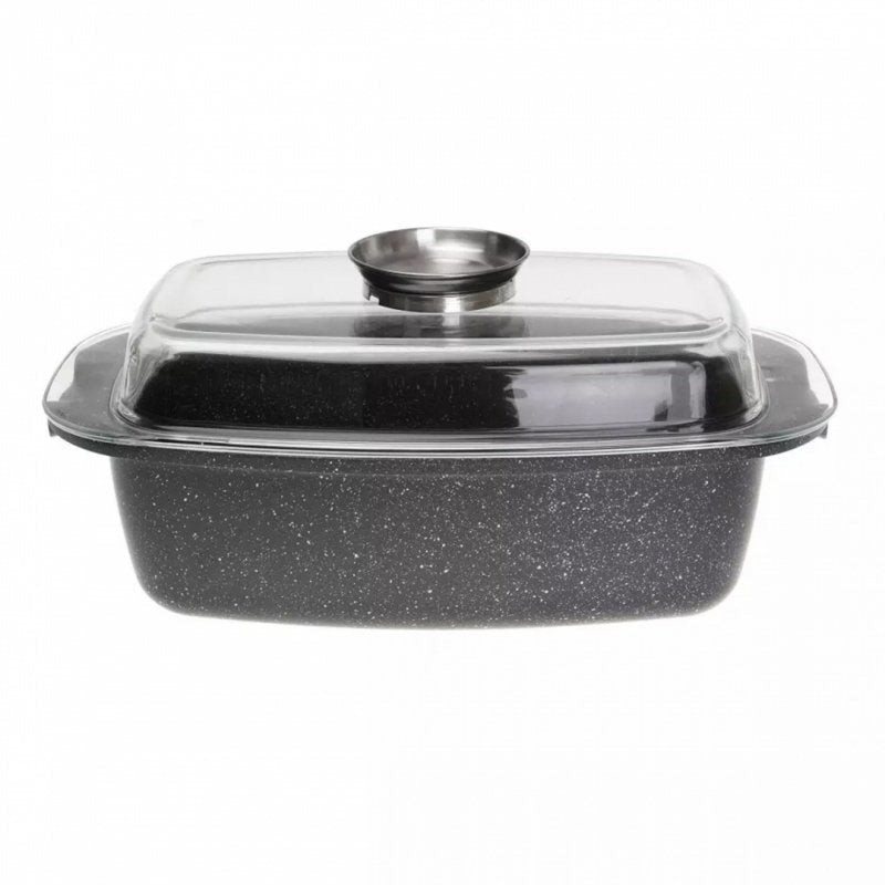Kinghoff KH-1608 Teglia antiaderente in marmo con coperchio da 5,5 l