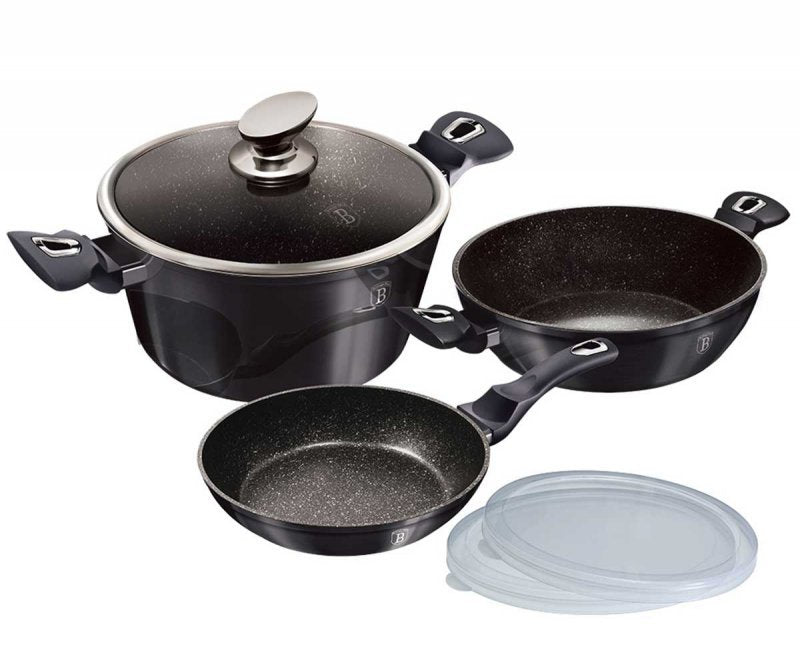 Berlinger haus BH-6905 Carbon Pro Cookware Set - Pentole in granito antiaderente