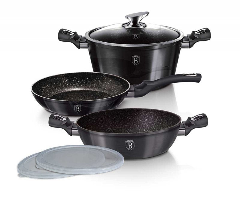 Berlinger haus BH-6905 Carbon Pro Cookware Set - Pentole in granito antiaderente