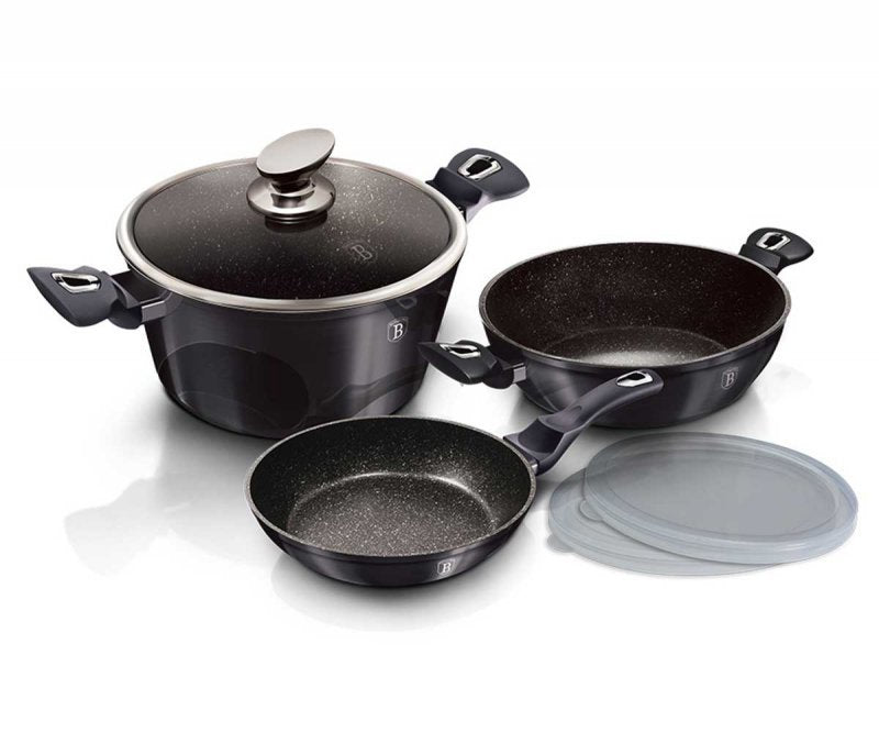 Berlinger haus BH-6905 Carbon Pro Cookware Set - Pentole in granito antiaderente