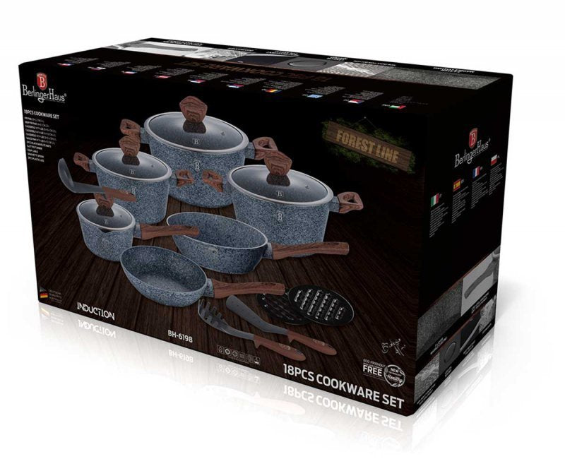 Berlinger haus BH-6198 Set di pentole in granito da 18 pezzi