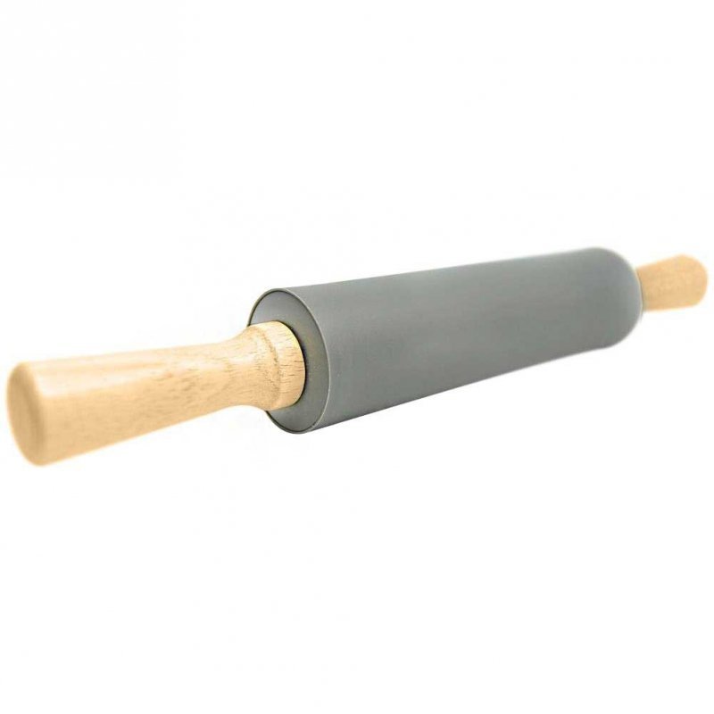Mattarello in silicone Kinghoff KH-1629 con manici in legno