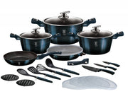 Berlinger haus BH-7183 Set di pentole in granito Aquamarine da 22 pezzi