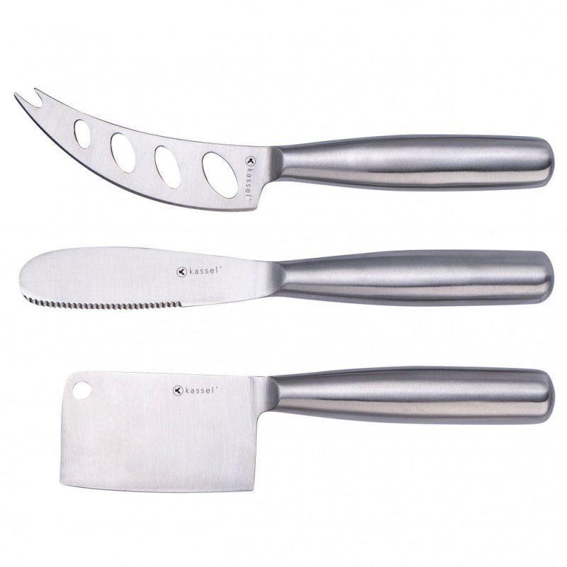 Set di coltelli per formaggio in acciaio Kassel 93310 per taglieri di formaggi e servizio
