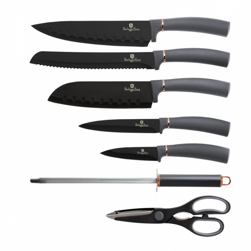 Berlinger haus BH-2566 Set di coltelli in acciaio inossidabile da 8 pezzi con supporto