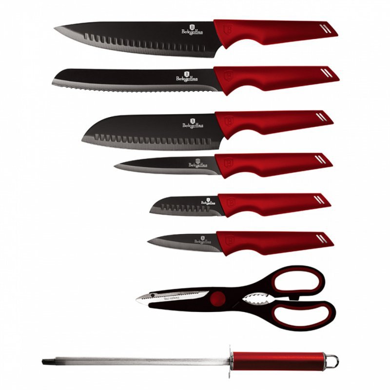 Berlinger haus BH-2686 Set di coltelli in acciaio inossidabile da 9 pezzi con supporto