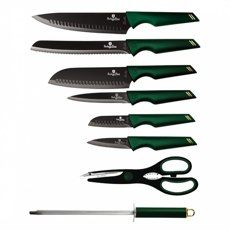 Berlinger haus BH-2690 Set di coltelli in acciaio inossidabile da 9 pezzi con supporto