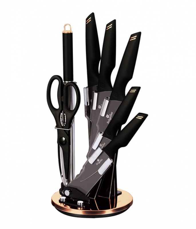 Berlinger haus BH-2692 Set di coltelli in acciaio inossidabile da 9 pezzi con supporto