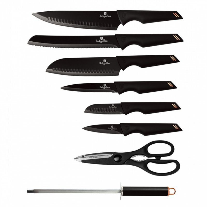 Berlinger haus BH-2692 Set di coltelli in acciaio inossidabile da 9 pezzi con supporto