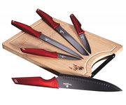 Berlinger haus BH-2704 Set di 5 coltelli da cucina con tagliere in bambù