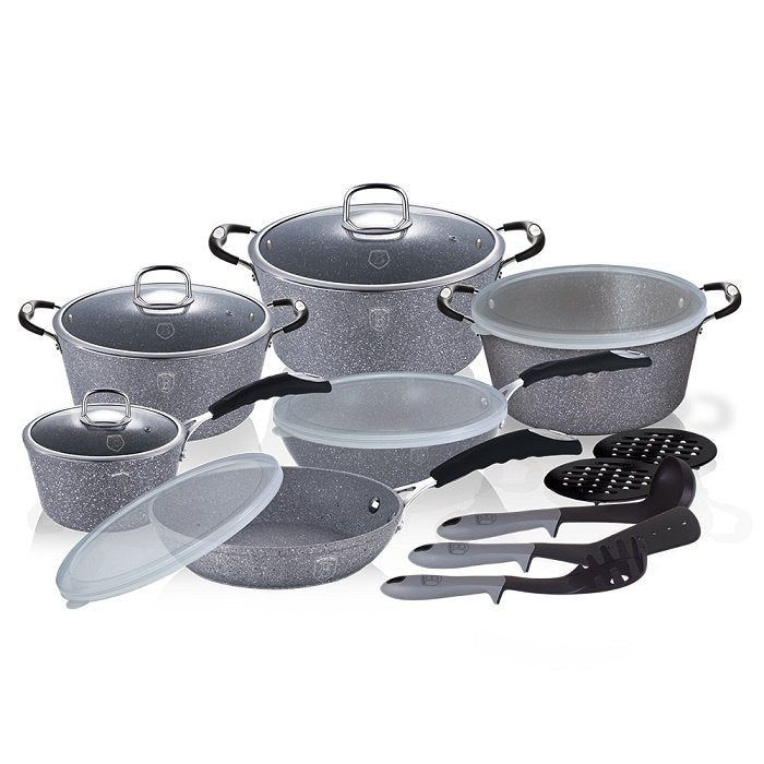 Berlinger haus BH-6196 Set di pentole in granito Stone Touch