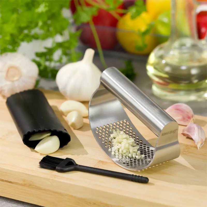 Set per sbucciare e spremere l'aglio Kinghoff KH-1632 per un facile utilizzo in cucina