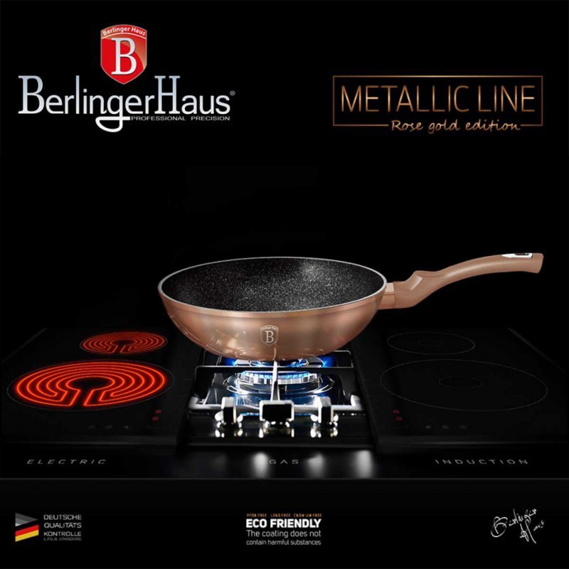 Berlinger haus BH-1511 Padella in granito oro rosa 30 cm