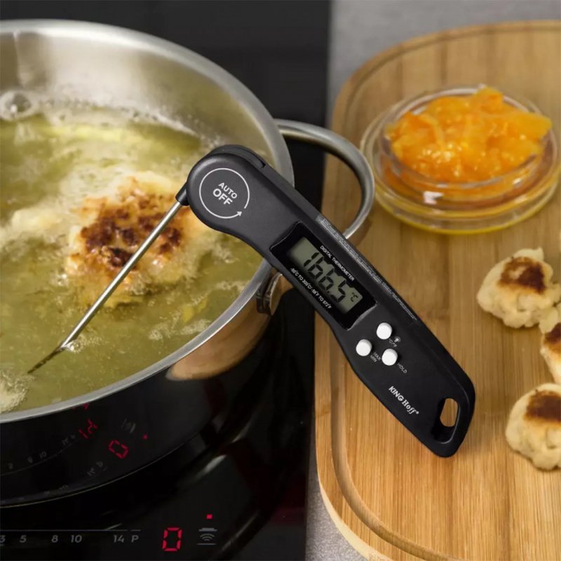 Termometro da cucina elettronico LCD Kinghoff KH-1669 per carni e liquidi