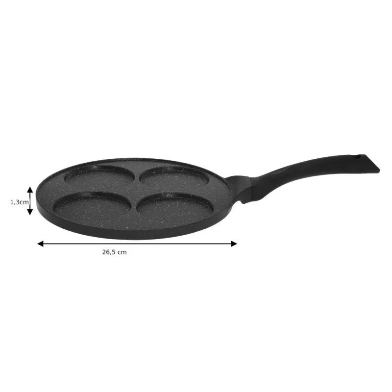 Kinghoff KH-1671 Teglia antiaderente per uova e pancake in marmo 26,5 cm