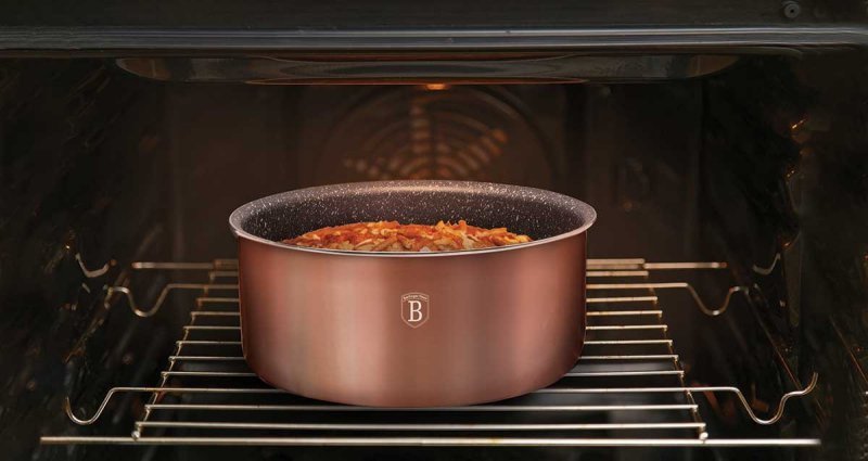 Berlinger Haus BH-1591 Click&Cook Set di pentole in granito oro rosa