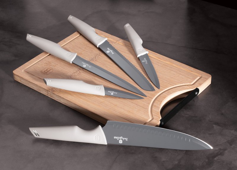 Berlinger haus BH-2838 Set di 5 coltelli da cucina con tagliere in bambù