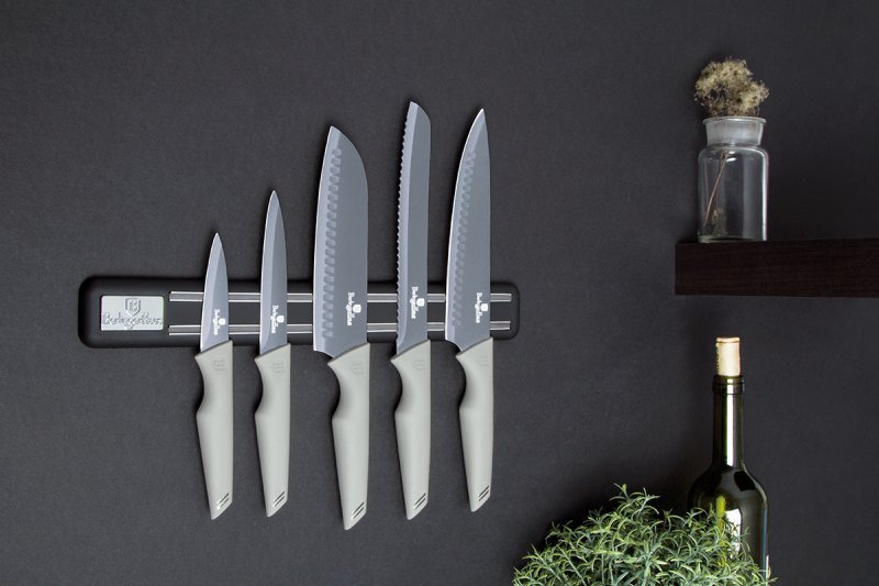 Berlinger haus BH-2839 Set di 5 coltelli da cucina con striscia magnetica