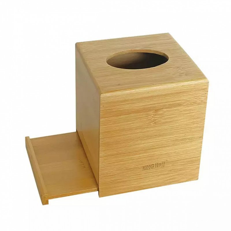 Kinghoff KH-1689 Distributore di fazzoletti in bambù ecologico