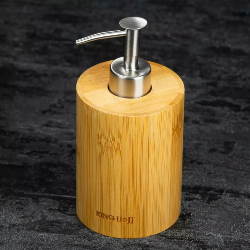 Kinghoff KH-1691 Distributore di sapone ecologico in bambù