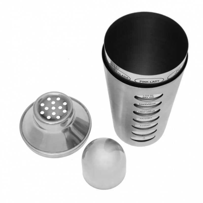 Kinghoff KH-1393 Bartender Shaker 600ml con ricette