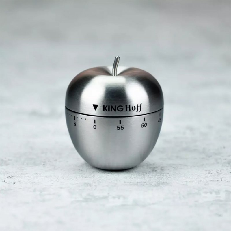 Timer da cucina meccanico a forma di mela Kinghoff KH-3133