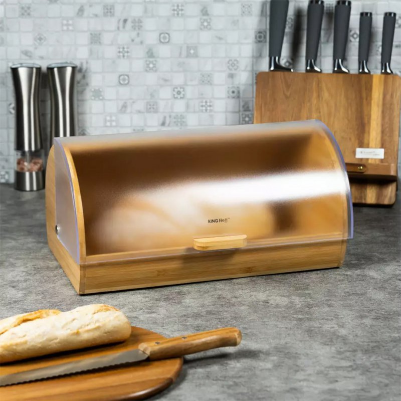 Contenitore per il pane in acrilico di bambù ecologico Kinghoff KH-3216