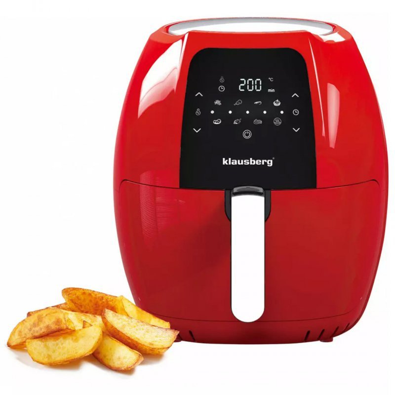 Friggitrice ad aria Klausberg KB-7571 da 1800 W con capacità di 7,7 l e touchscreen