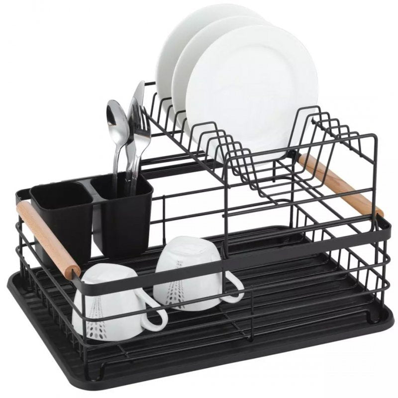 Kinghoff KH-1796 Scolapiatti a due livelli con portaposate