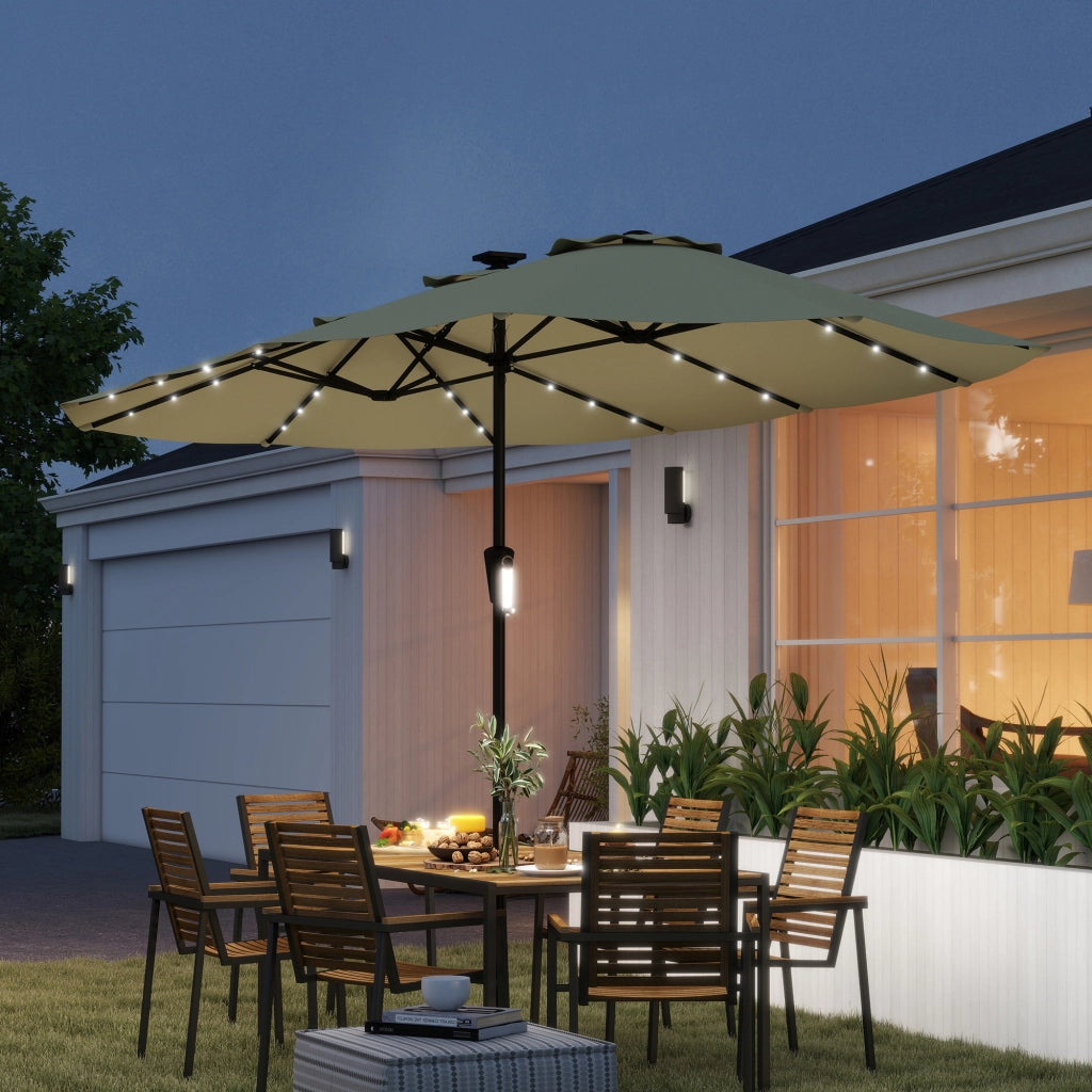 Ombrellone da Giardino ¨C zephmum ¨C Beige 4x2 m