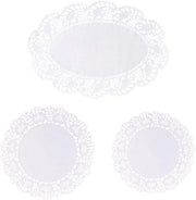 150 doilies in carta con bordi bianchi - Disponibili in diverse misure - Per festa, matrimonio, servizio e piatti da tavola