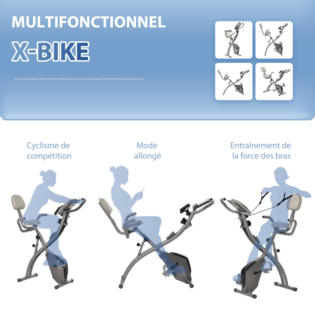Bicicletta da camera pieghevole ¨C Minimal ¨C acciaio, grigio, argento