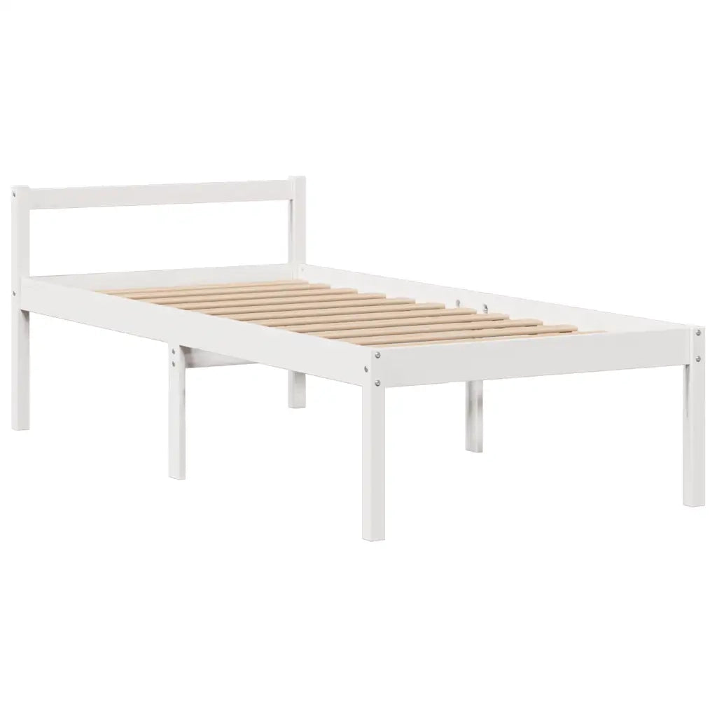 Letto con Libreria senza Materasso 75x190 cm in Legno Pino 3322040