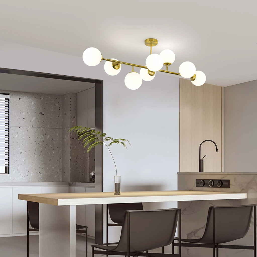 Lampadario Dorado Light Prestige 8xE14 oro bianco moderno