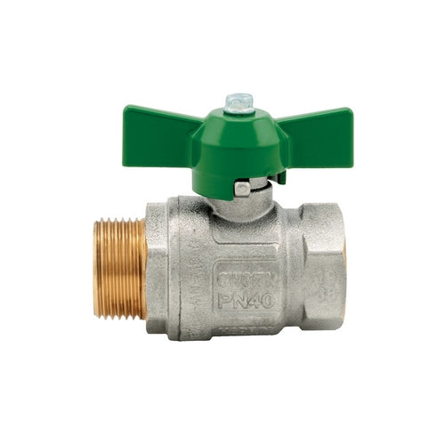 VALVOLA A SFERA IDEAL DVGW MF PASSAGGIO TOTALE CON FARFALLA- 1/2 (DN 15) 50 bar / 725 psi- ITAP- pezzi 1