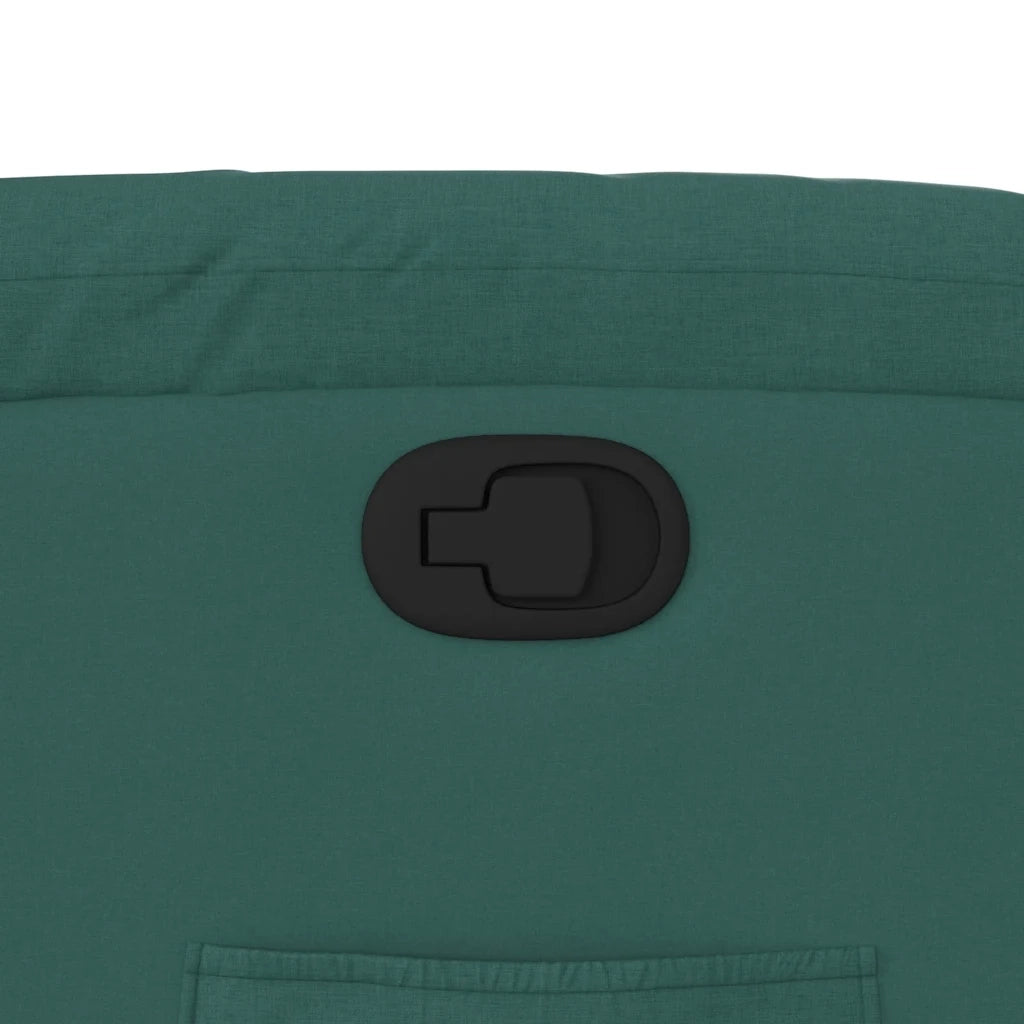 Poltrona Reclinabile in Tessuto Verde Scuro 373580