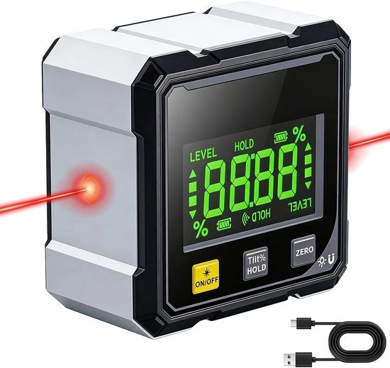 Misuratore di Angoli Digitale con Laser e Magnetometro