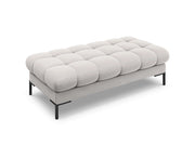 Cosmopolitan Design - Panca "Bali" 2 posti in velluto argento 