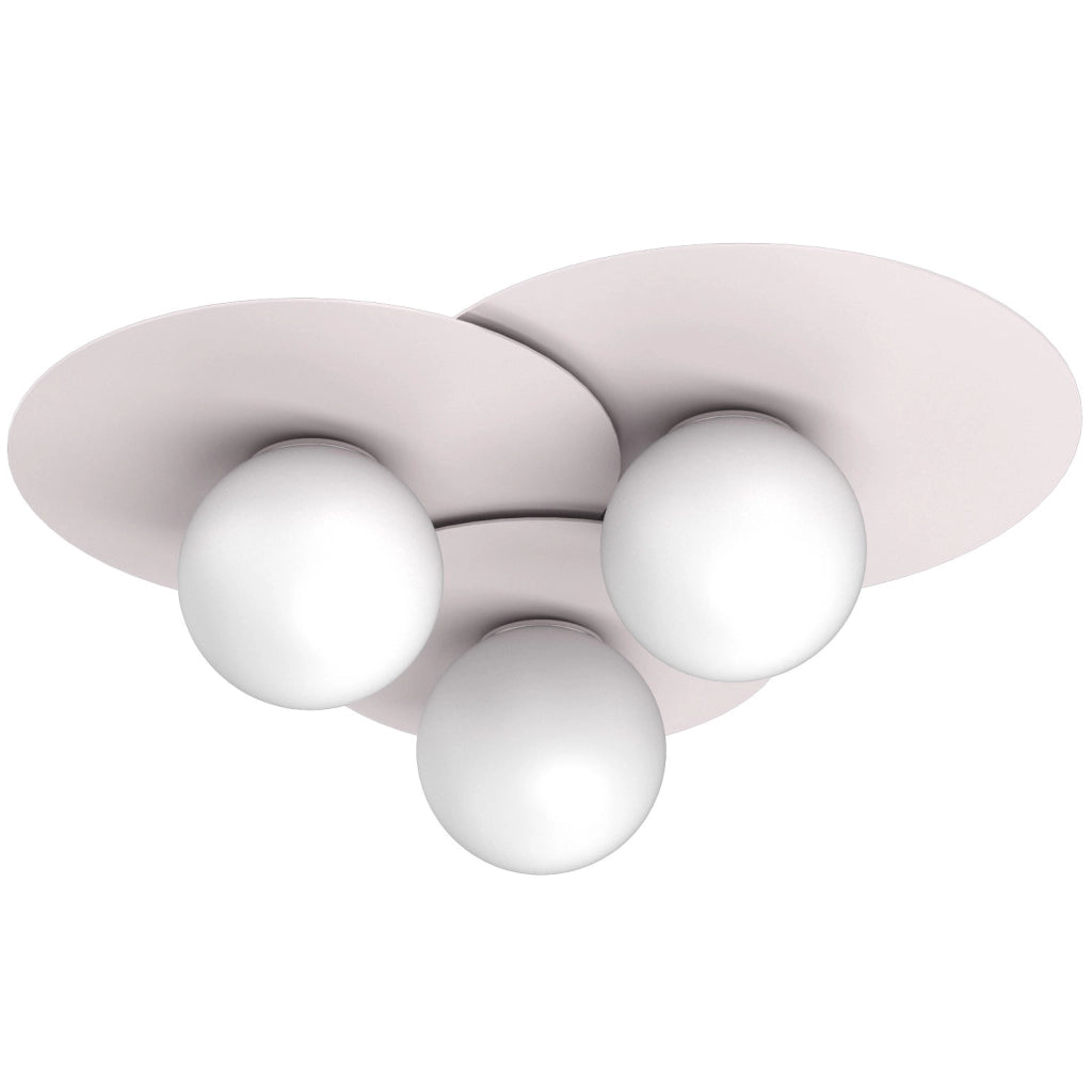 Lampada da soffitto Flat 3xE27 cashmere Luminex
