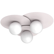 Lampada da soffitto Flat 3xE27 cashmere Luminex