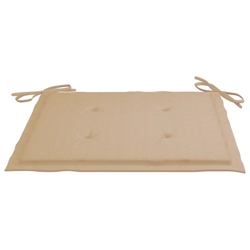 Set da Pranzo Giardino Pieghevole 3 pz | Set Salotto da Giardino Cuscino Massello di Teak