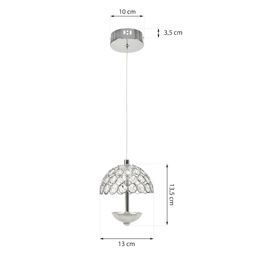 Lampada a sospensione Venus ML314 Milagro LED 5W cromo