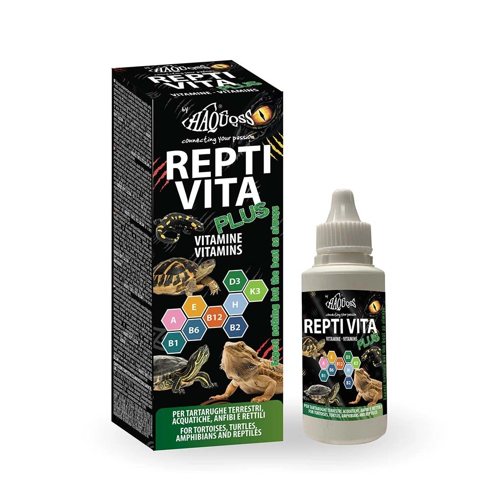 Haquoss ReptiVita Plus 55ml - Vitamine per rettili e tartarughe