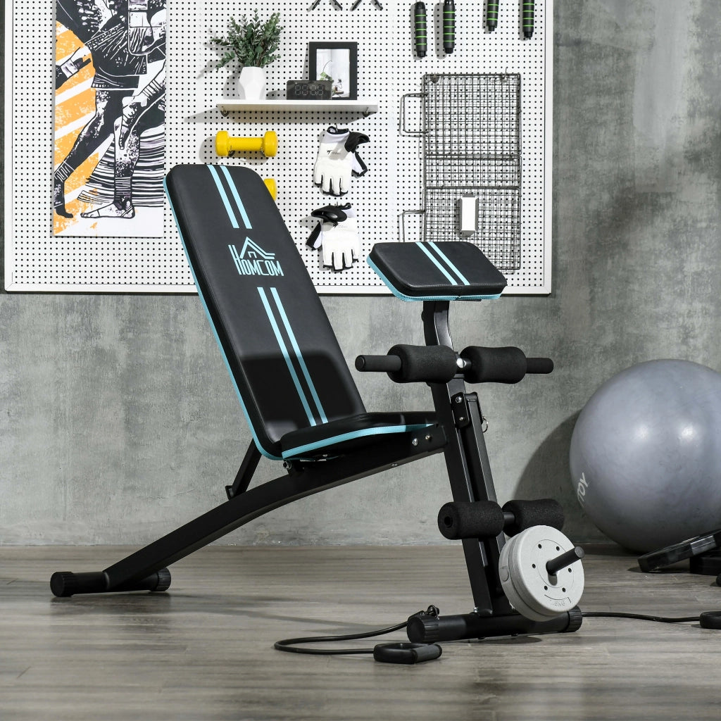 Panchetta per Allenamento Pieghevole con Schienale Regolabile ¨C Minimal ¨C 160x54x106 cm Nero