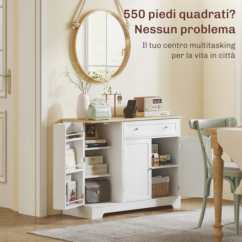 Credenza con Cassetti ¨C zephmum ¨C Bianco