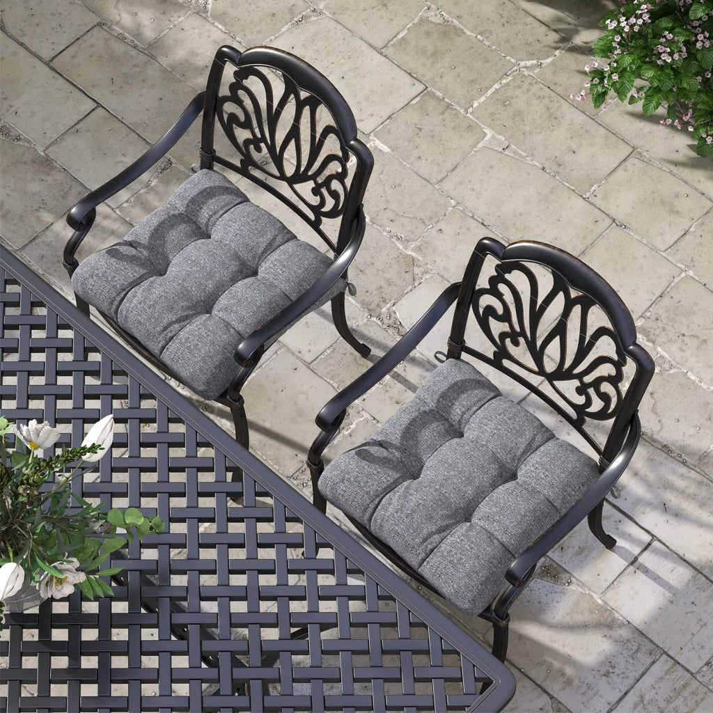 Cuscini per Sedie da Pranzo e Giardino ¨C Minimal ¨C 48x48x10 cm Grigio