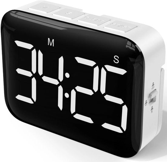 Cucina Digitale con Display LED Grande - Magnetico, Illuminazione Regolabile e Suono - Stop Watch e Timer per Bambini e Anziani