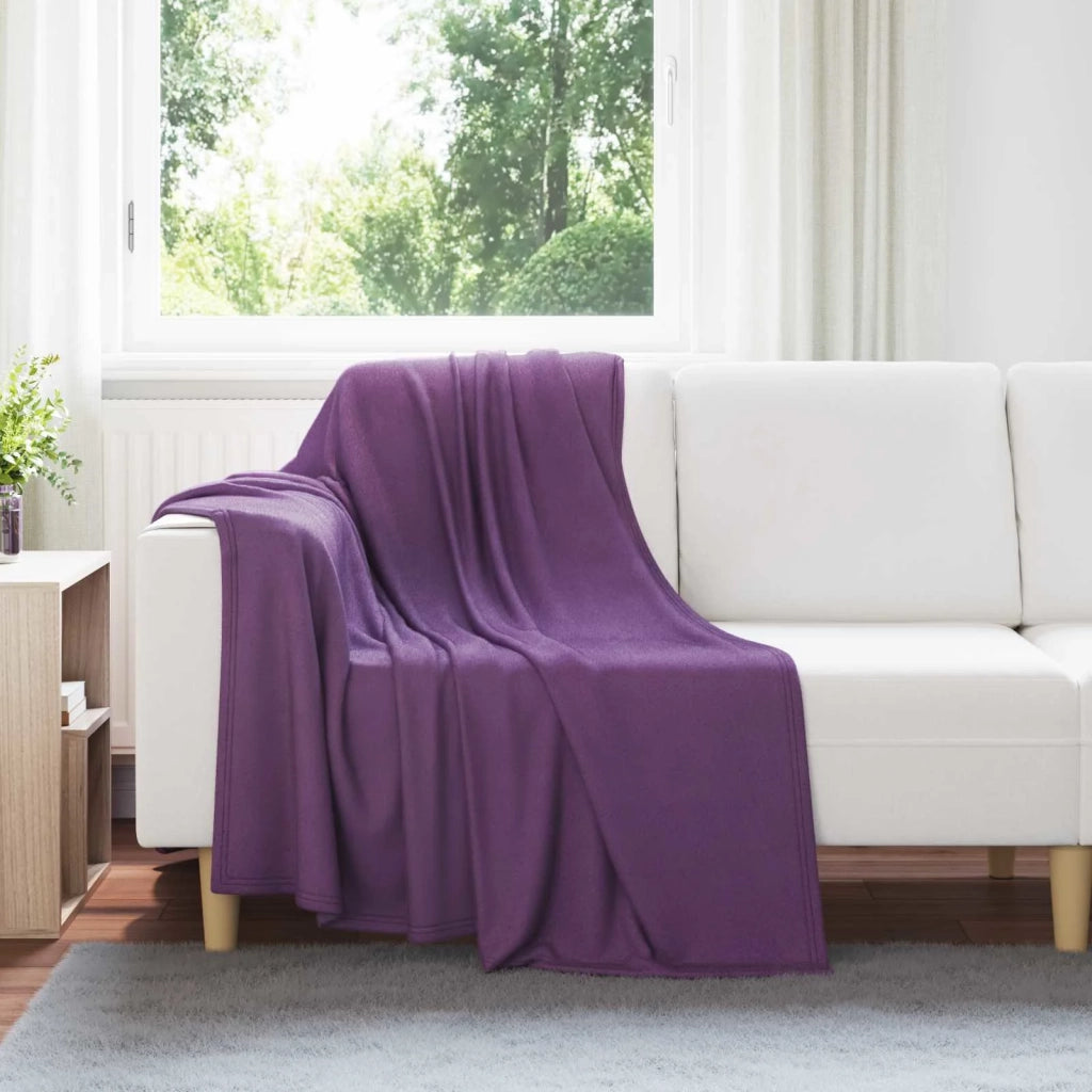 Coperte da Pile 24 pcs Viola 170 x 130 cm Panno 42017117